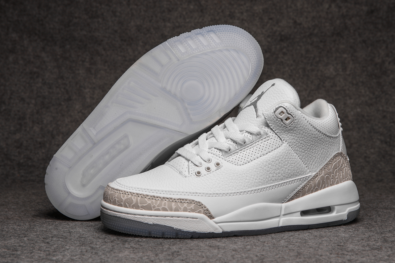 New Air Jordan 3 White Cement Shoes